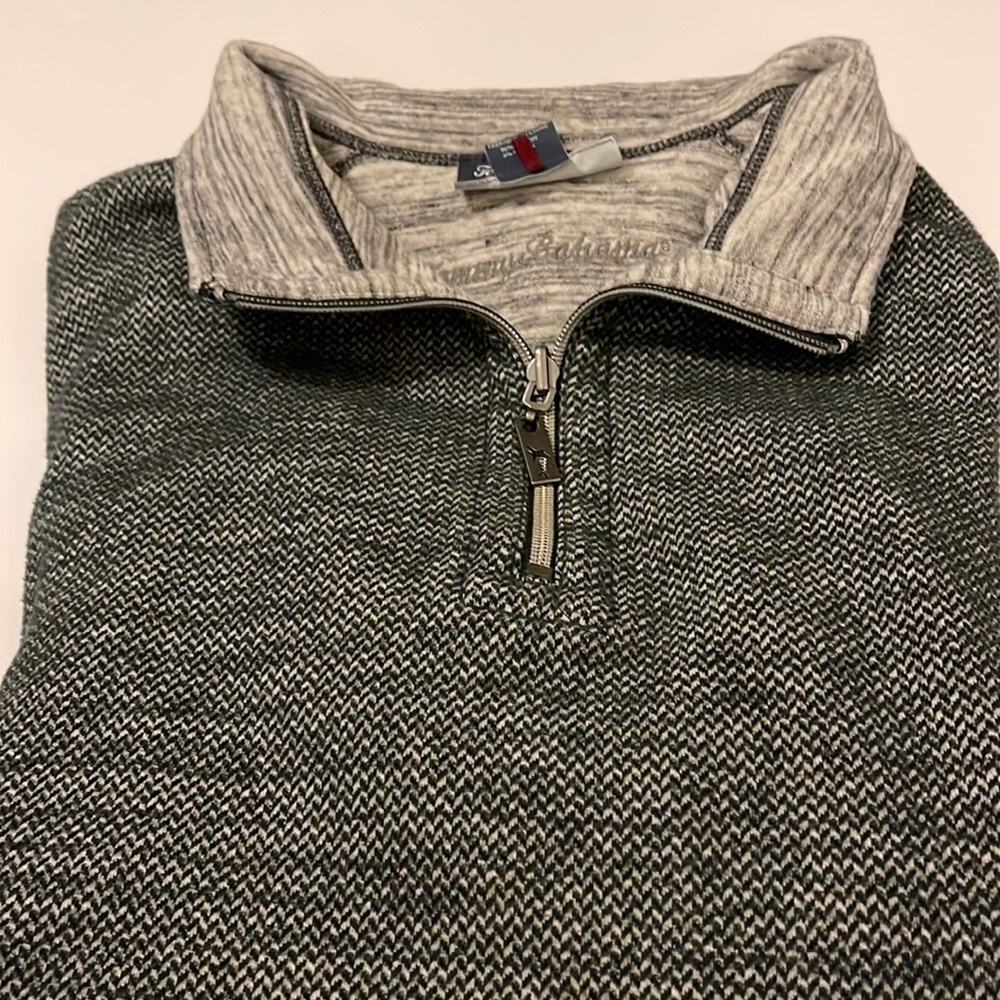 Tommy Bahama reversible 1/2 zip pullover